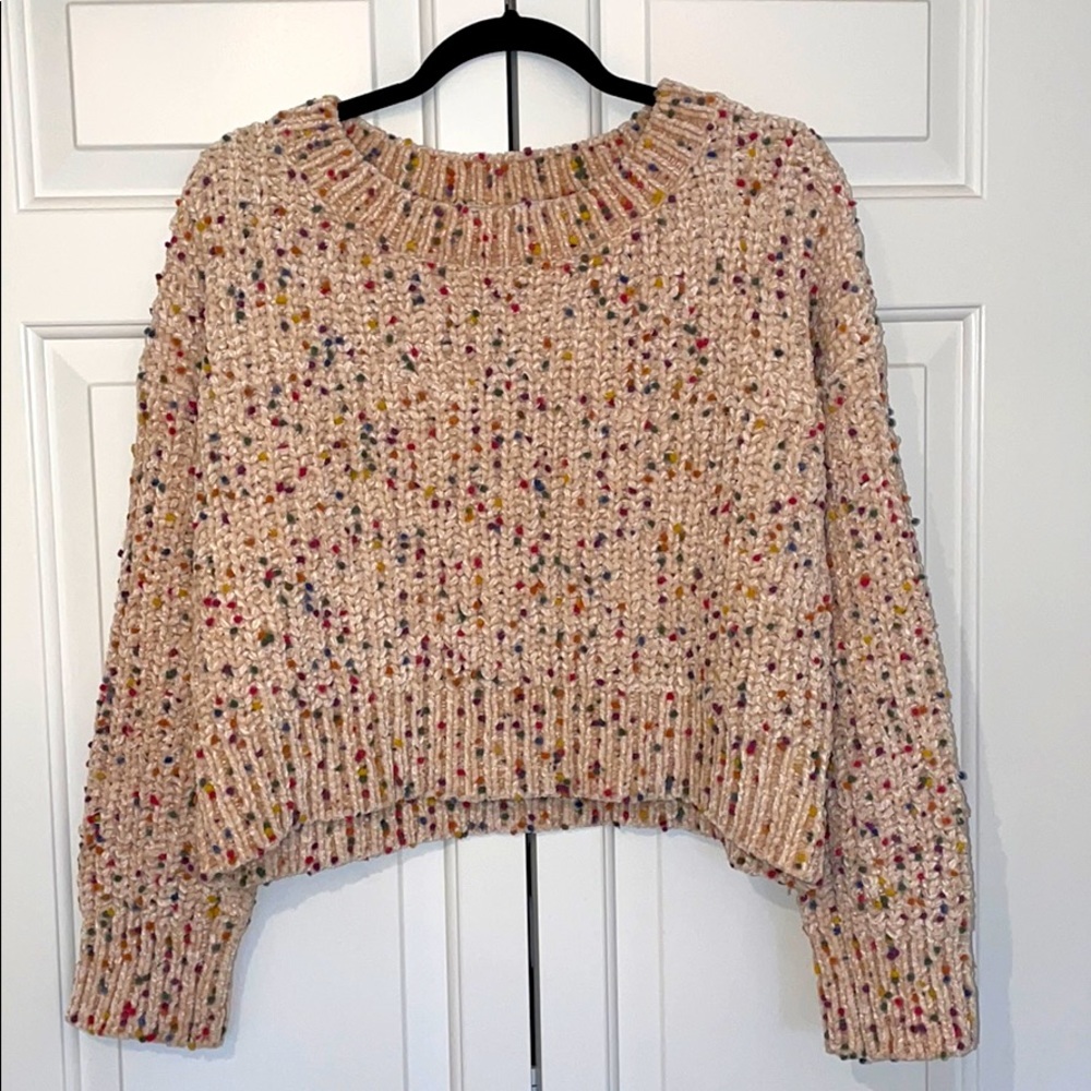 Cropped Knit Sweater
